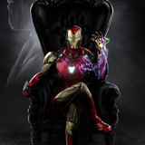iron man sitting 4k hv 720x1280