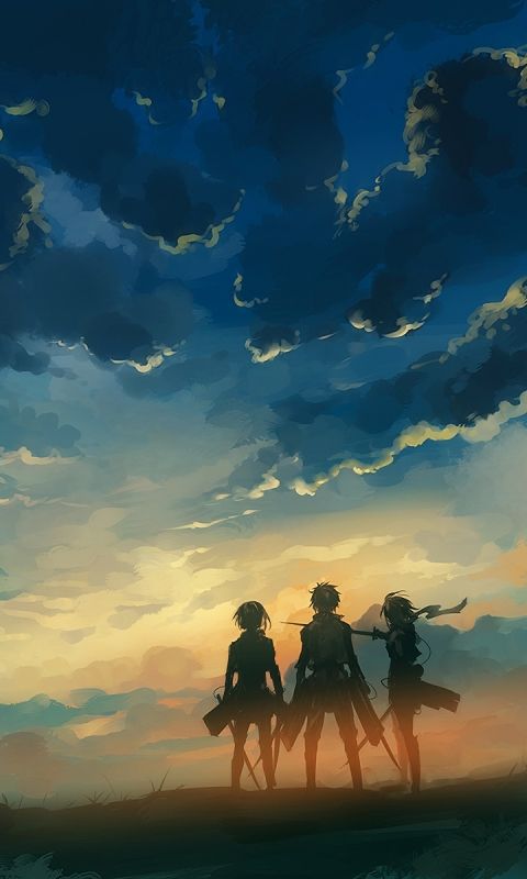 Armin Arlert Eren Jaeger & Mikasa Ackerman.jpg