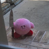 Kirby With A Knife