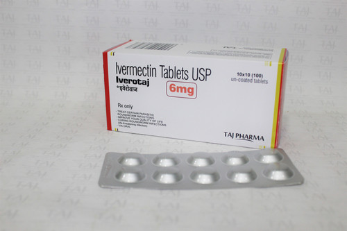 FDA approved Ivermectin Tablets USP 6 mg Iverotaj 6 , Ivermectin Tablets USP 6 mg Iverotaj 6 manufac.jpg