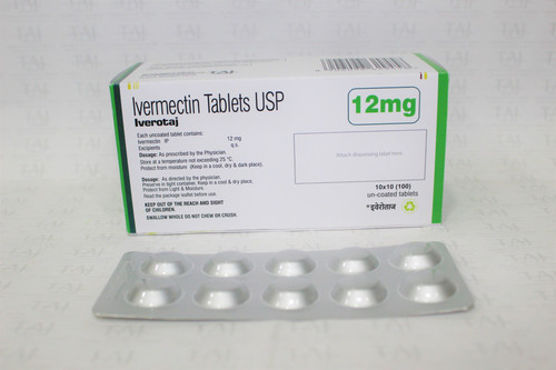 Ivermectin Tablets USP 12 mg Iverotaj 12 manufacturer in India, Ivermectin Tablets USP 12 mg Iverota.jpg