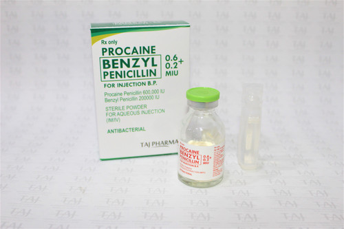 Procaine penicillin 600000 IU and Benzyl Penicillin 200000 IU Injection Wholesalers India.jpg