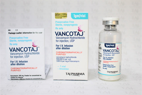 Vancomycin Hydrochloride for Injection USP 1000 mg Manufacturer in India