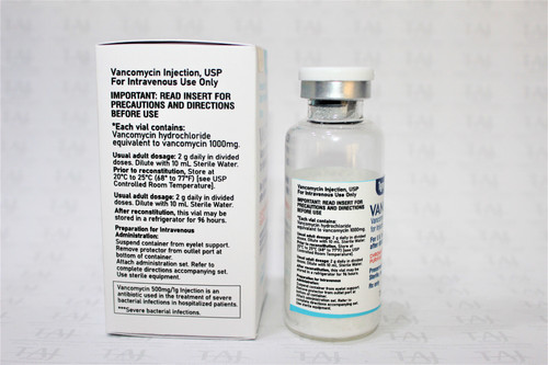 Vancomycin Hydrochloride for Injection USP 1000 mg Exporters, Dealers in India