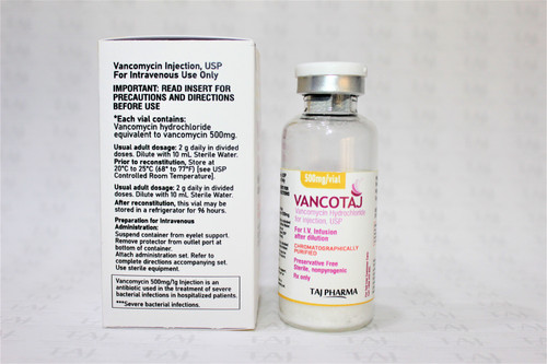 Vancomycin Hydrochloride for Injection USP 500 mg Contract Manufacturing