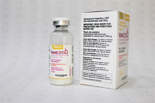 Vancomycin Hydrochloride for Injection USP 500 mg Exporters, Dealers in India.jpg