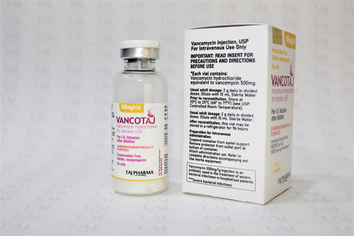 Vancomycin Hydrochloride for Injection USP 500 mg Exporters, Dealers in India