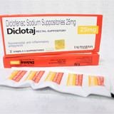 Diclofenac Sodium Suppository 25 mg Exporters India