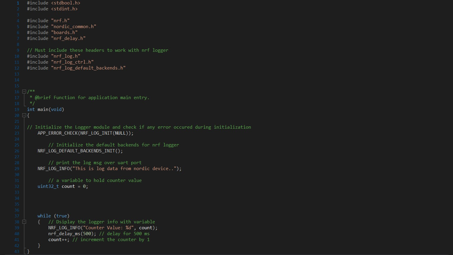 Configure USB com port and write to Serial Monitor - Nordic Q&A ...