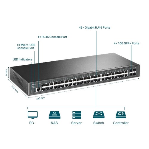 TP Link TL SG3452X JetStream 48 Port Gigabit L2+ Managed Switch N 3.jpg