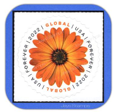 2022 AFRICAN DAISY Global Forever Individual Stamp w/Die Cut -MINT-GENUINE-