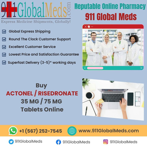 https://www.911globalmeds.com/buy-risedronate-actonel-atelvia-online - Purchase ACTONEL / Risedronate from the trustworthy online drug store, 911GlobalMeds.com, with assurance. Offering a safe and suitable platform, they confirm genuine medicines and trustworthy service. Trust in their promise to quality and accessibility for your medical needs. Your health and well-being are their priority.

Find Other medications information like –

Lamictal Cost without Insurance @ https://medium.com/@joybinghamny/lamictal-cost-without-insurance-911globalmeds-com-36bed68d2ee2