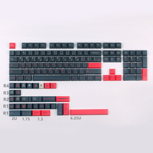 135 Keys GMK Bushido Keycaps Cherry Profile PBT Sublimation Mechanical Keyboard Keycap For MX Switch.jpg