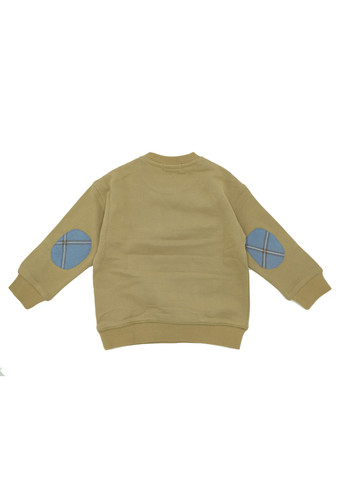 jeckerson kids felpa beige logo bambino b.jpg