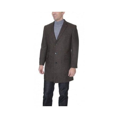 brown herringbone wool blend 3 4 top coat.jpg