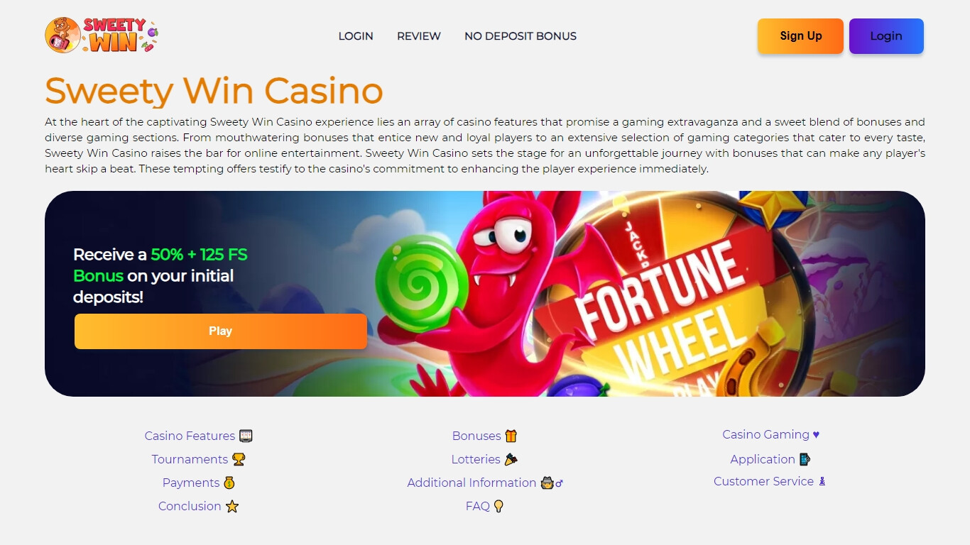 Pros and Cons of Sweety Win Casino