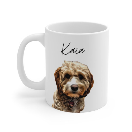 11 oz custom pet mug Pet face mug image 1