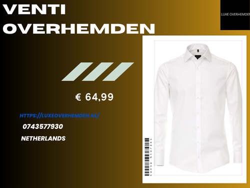 Ontdek Exquisite Venti Overhemden Shirts in Nederland.png
