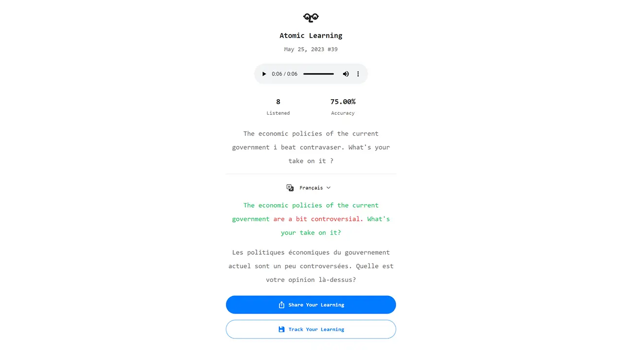 Learn English through AI with Atomic Learning