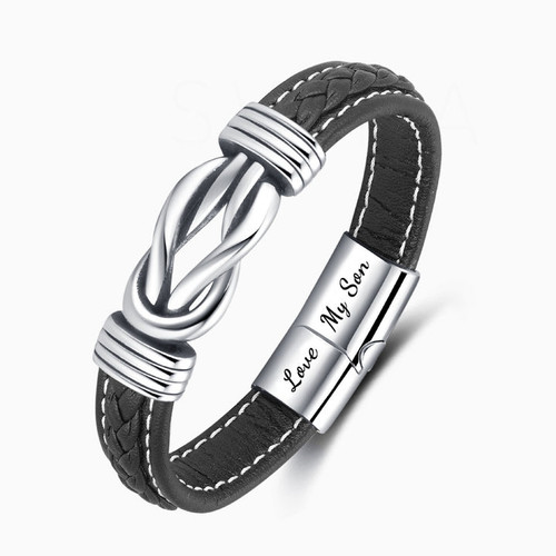 Mother and Son Forever Linked Unbroken Bond Bracelet.jpg