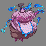 Péché Mignon Succubus chef adoptable OC heart apron