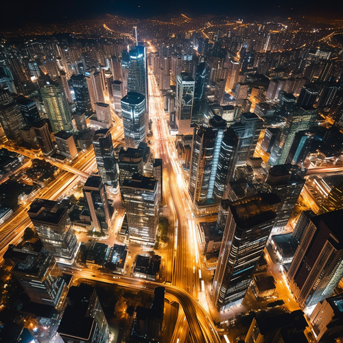 chowmeins aerial image of a busy city at night 61707e71 ba74 4278 9c28 557720b89568.png