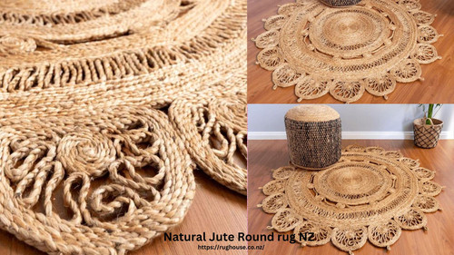 Natural Jute Round rug NZ.jpg