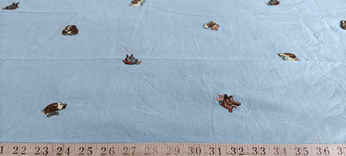 Embroidered Dogs Chambray Fabric 135206 (1).jpg