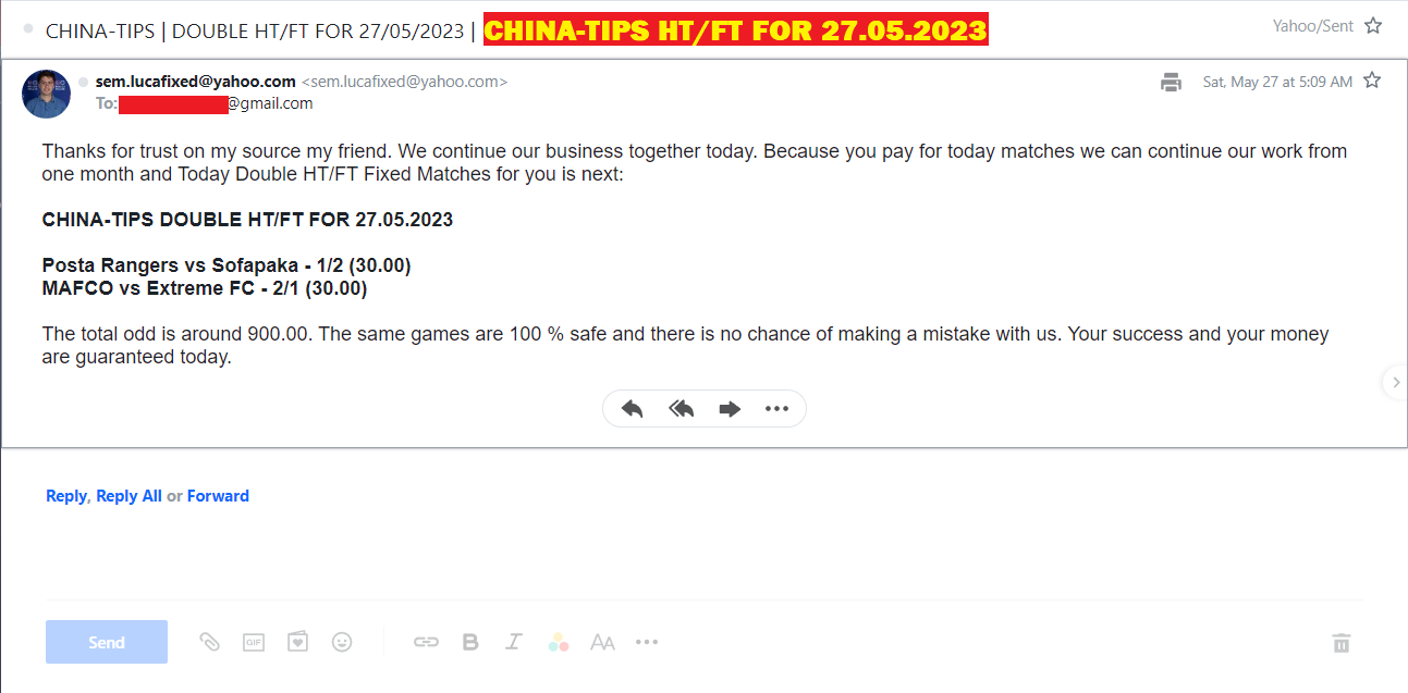 China Tips Fixed Matches | Sure Fixed Matches, Best Football Tips, Best ...