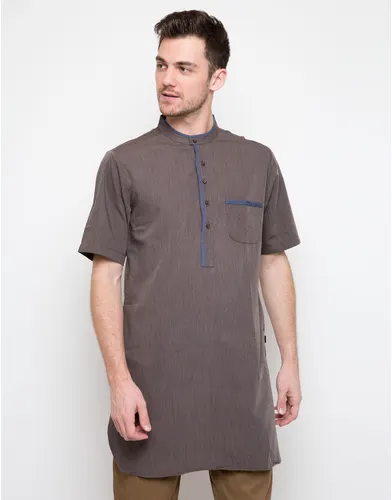 al luthfi kemeja kurta lengan pendek cokelat 4832404 1 34696.png