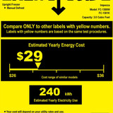 FC 1301K Energy label