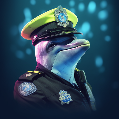 Padre Pirie a dolphin is wearing the london met policeman hi vi 102e0321 ac1c 45a8 a5ed 6632af259ac3.png