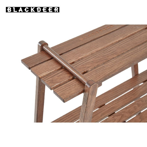 Blackdeer Nature Oak double layer Shelf black walnut 1 2.jpg