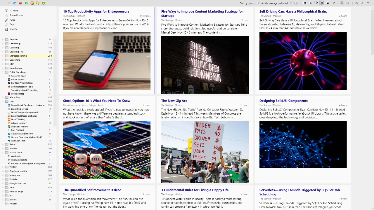 Feedbro, a browser extension that lets you read RSS feeds