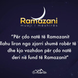 Ramazani, muaji i mëshirës (11)