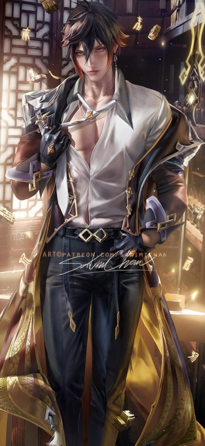 zhongli by sakimichan defsj0z fullview.jpg