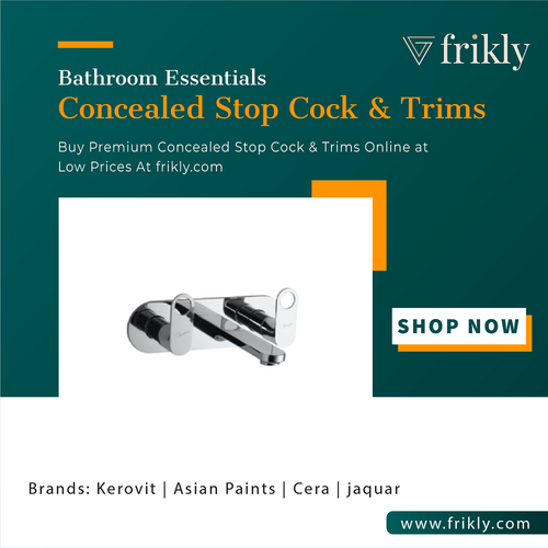 Upgrade Your Bathroom with a Trendy Concealed Stop Cock & Trims in india | Frikly.png