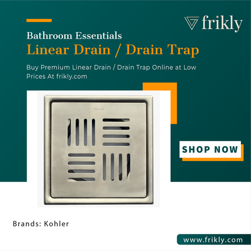 Upgrade Your Bathroom with a Trendy Linear Drain & Drain Trap in india | Frikly.png