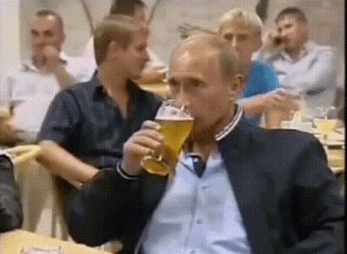 putin drink beer.gif