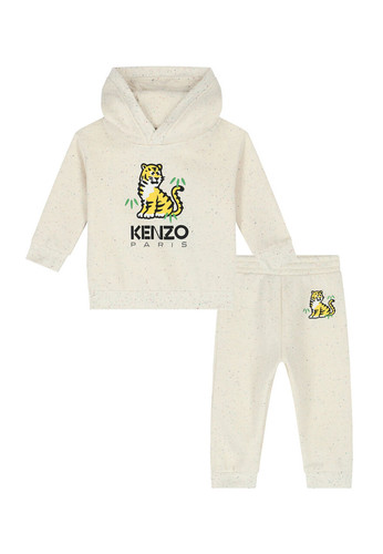 kenzo kids tuta panna logo tiger neonato a.jpg