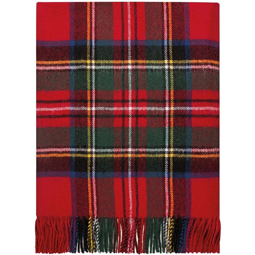 100 lambswool lochcarron border tartan blanket royal stewart modern brand new 7560 p.jpg
