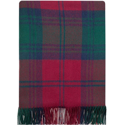100 lambswool lochcarron border tartan blanket lindsay modern brand new 7575 p.jpg