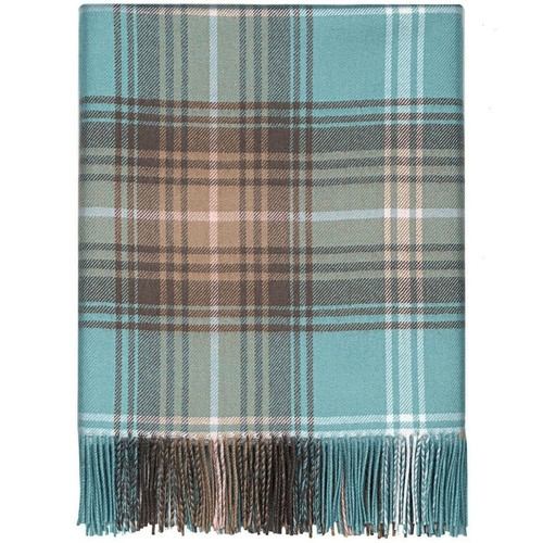 100 lambswool lochcarron border tartan blanket opal brand new 7570 p.jpg