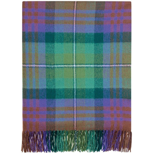 100 lambswool lochcarron border tartan blanket isle of skye brand new 7568 p.jpg