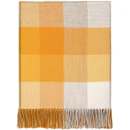 100 lambswool lochcarron border tartan blanket dornie gorse brand new 7572 p.jpg