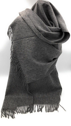 edinburgh lambswool stole heather grey brand new 7603 p.jpg
