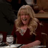 bernadette fake laugh 2.gif