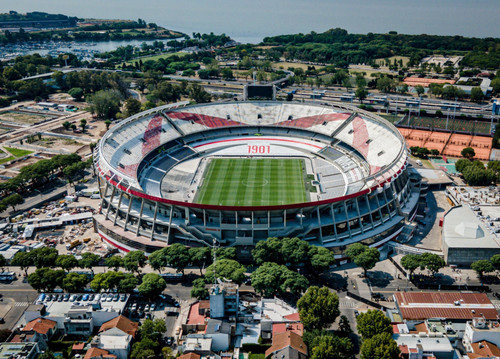 BUENOS AIRES, ARGENTINA - FEBRUARY 12: Aerial view of Estadio Mas Monumental Antonio Vespucio Libert.jpg