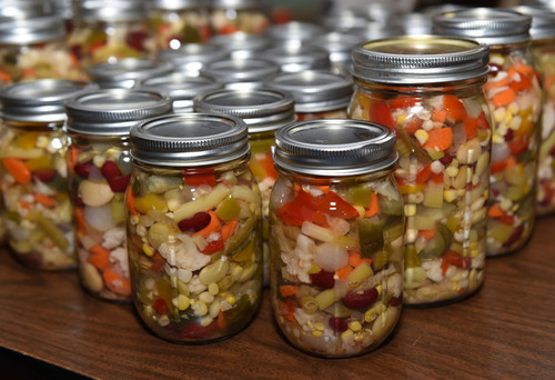 Ladies of Salem UCC in Oley prepare for upcoming bazaar. Homemade Chow Chow. 11/3/17 photo by Tim Le