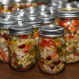 Ladies of Salem UCC in Oley prepare for upcoming bazaar. Homemade Chow Chow. 11/3/17 photo by Tim Le